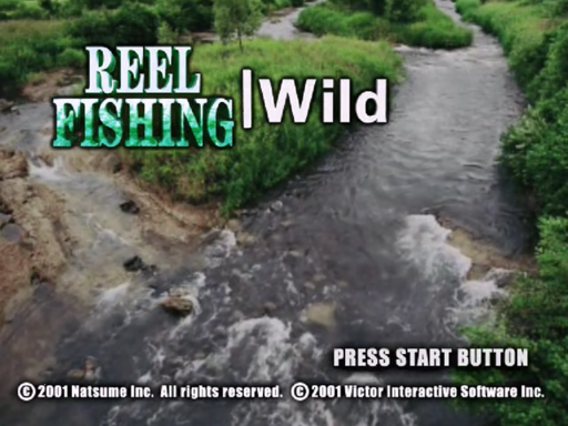 Reel Fishing Wild title screen for Sega Dreamcast